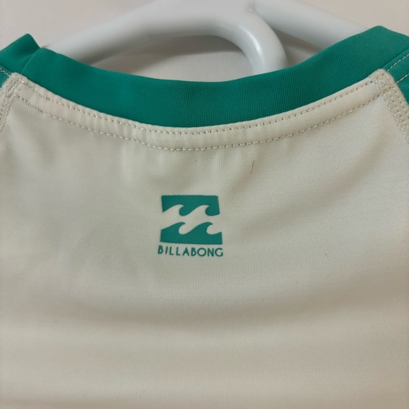 Billabong rash guard cream and teal - Picture 3 of 4